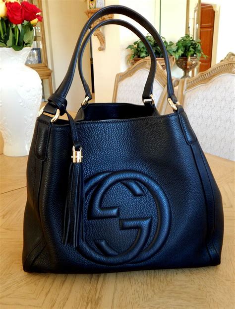 gucci black shoulder purse|authentic gucci shoulder bag.